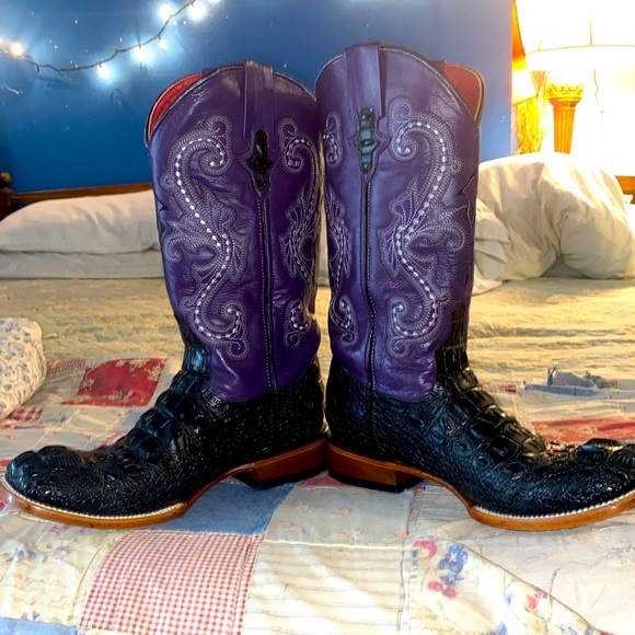Ferrini all leather cowboy boots - Picture 7 of 13